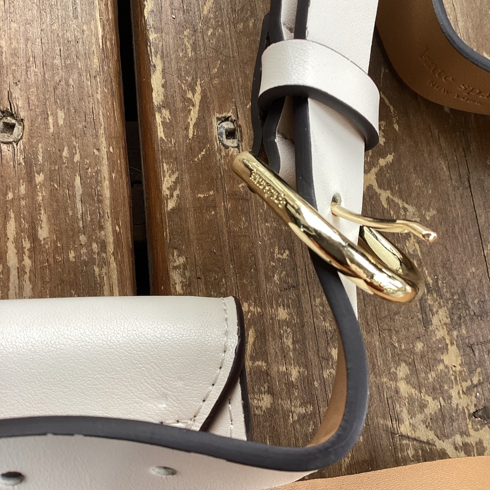 kate spade Cream Leather Bow Belt Bag - Picture 6 of 9